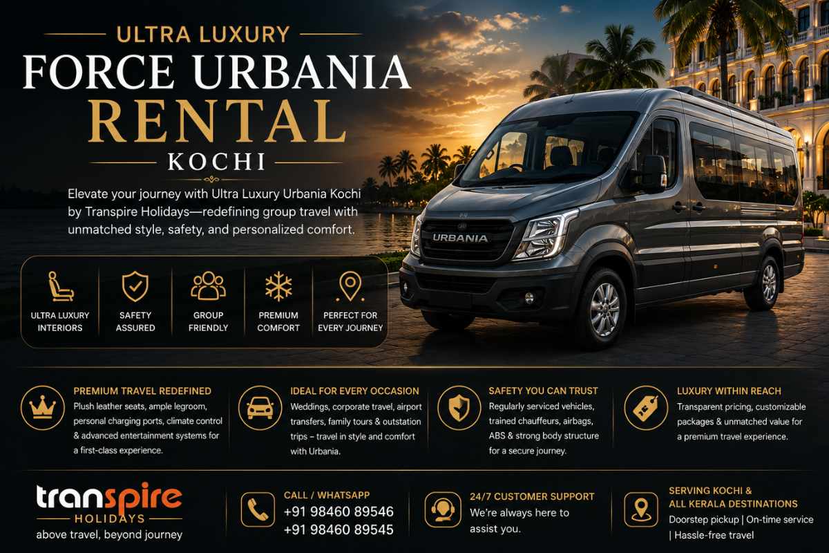 Ultra Luxury Force Urbania Rental Kochi (Cochin)