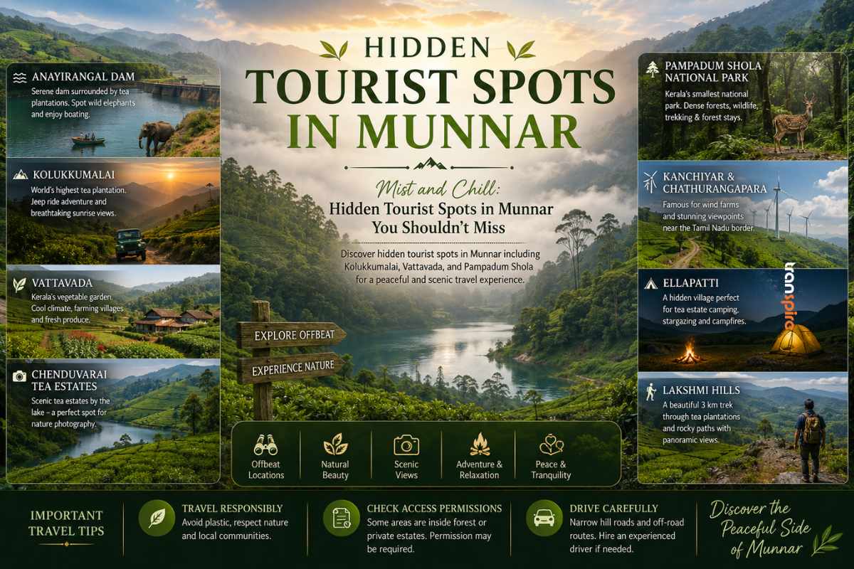 Hidden Tourist Spots In Munnar