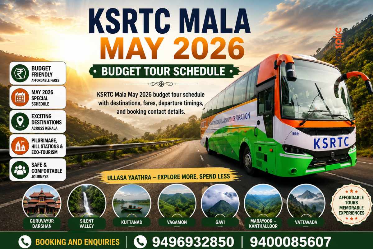 KSRTC Mala May 2026 Budget Tour Schedule