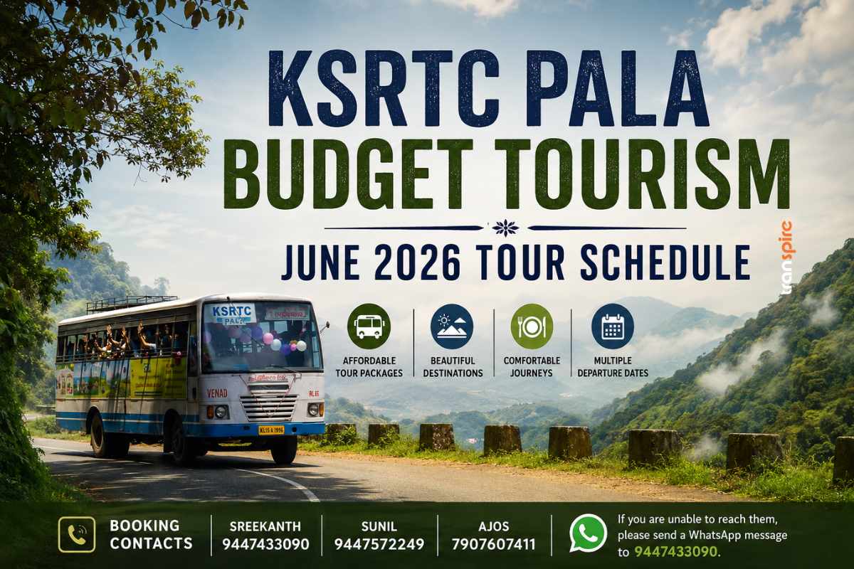 KSRTC Pala June 2026 Budget Tour