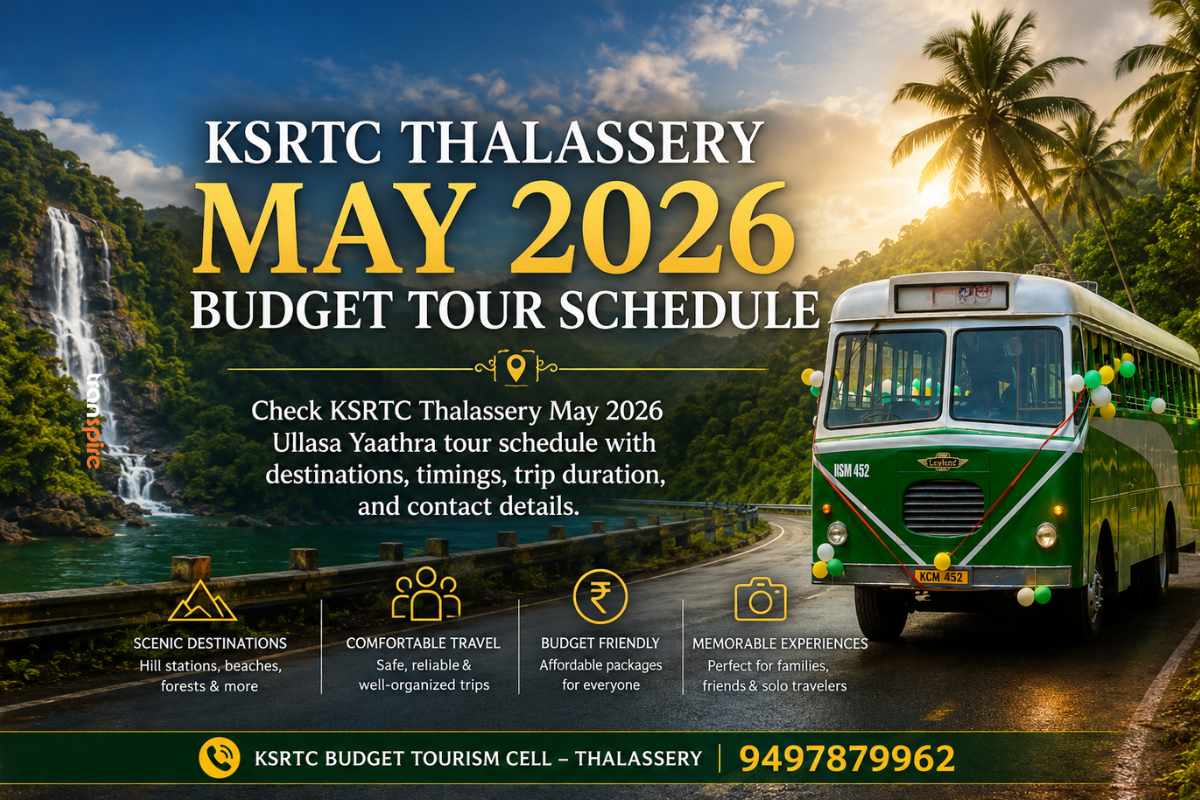 KSRTC Thalassery May 2026 Budget Tour Schedule