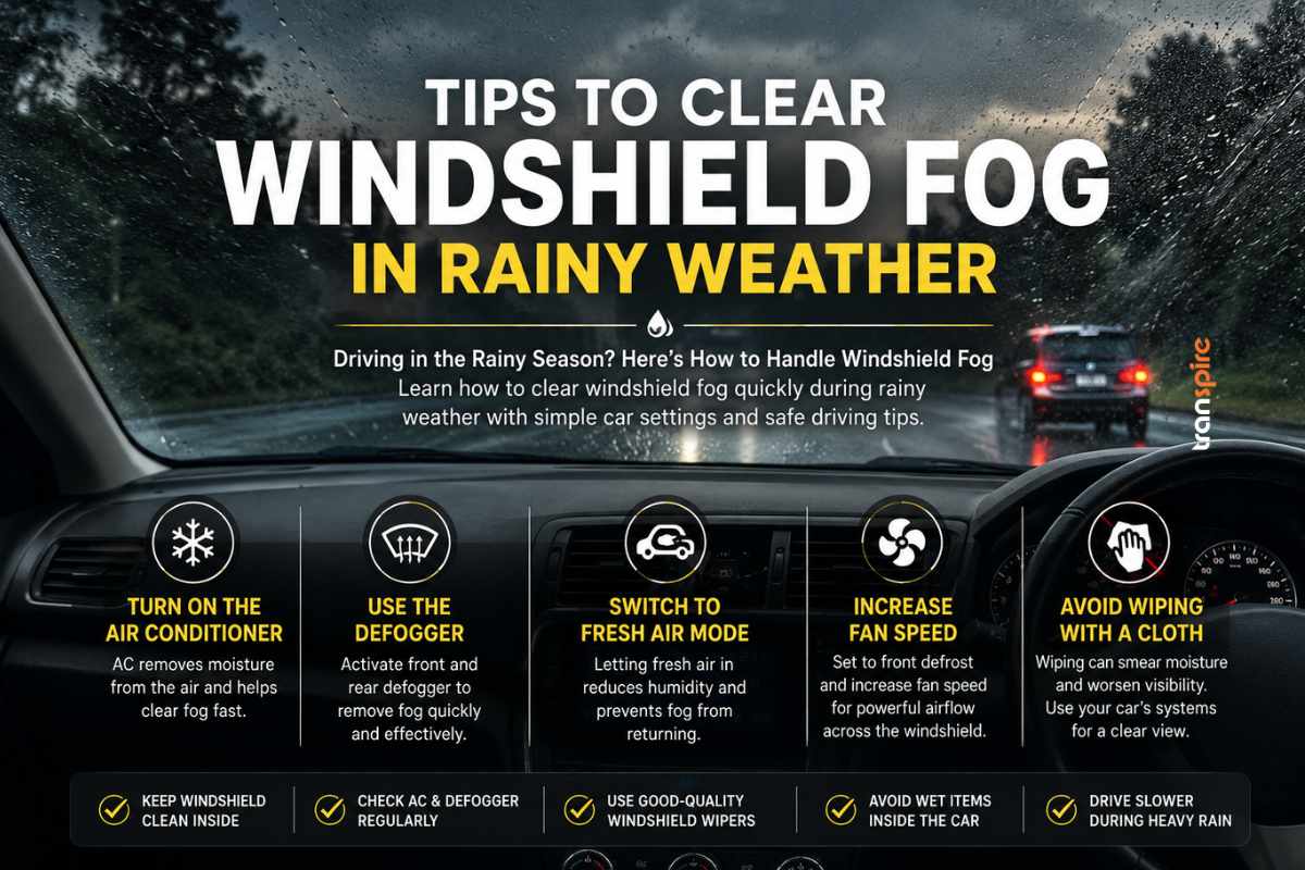Tips To Clear Windshield Fog In Rainy Weather