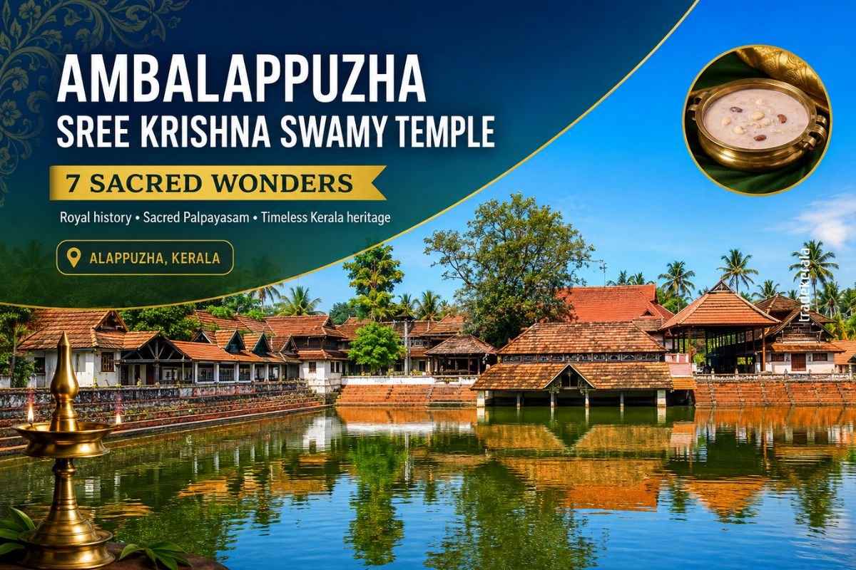 Ambalappuzha Sree Krishna Swamy Temple with traditional Kerala architecture in Alappuzha