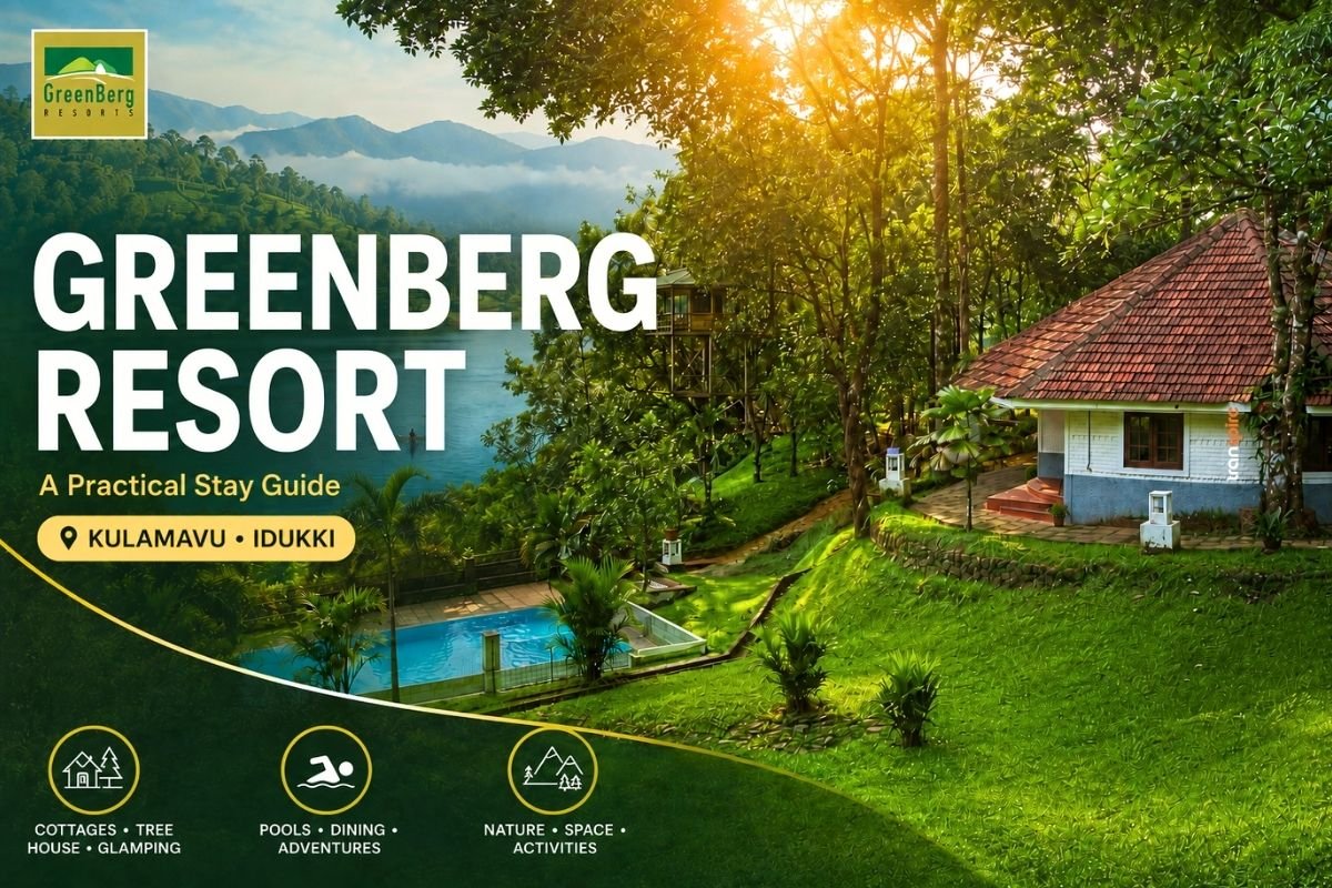 Greenberg Resort cottages surrounded by greenery in Kulamavu