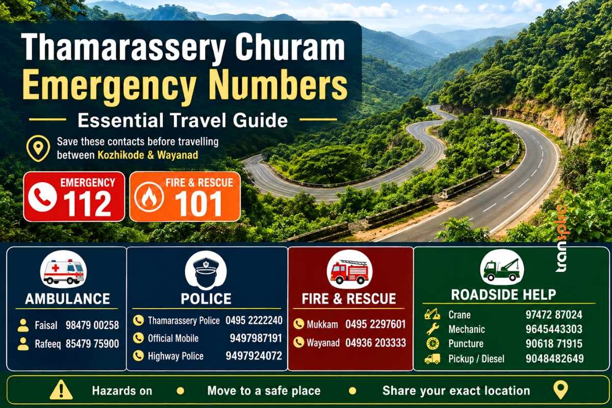 Thamarassery Churam Emergency Numbers